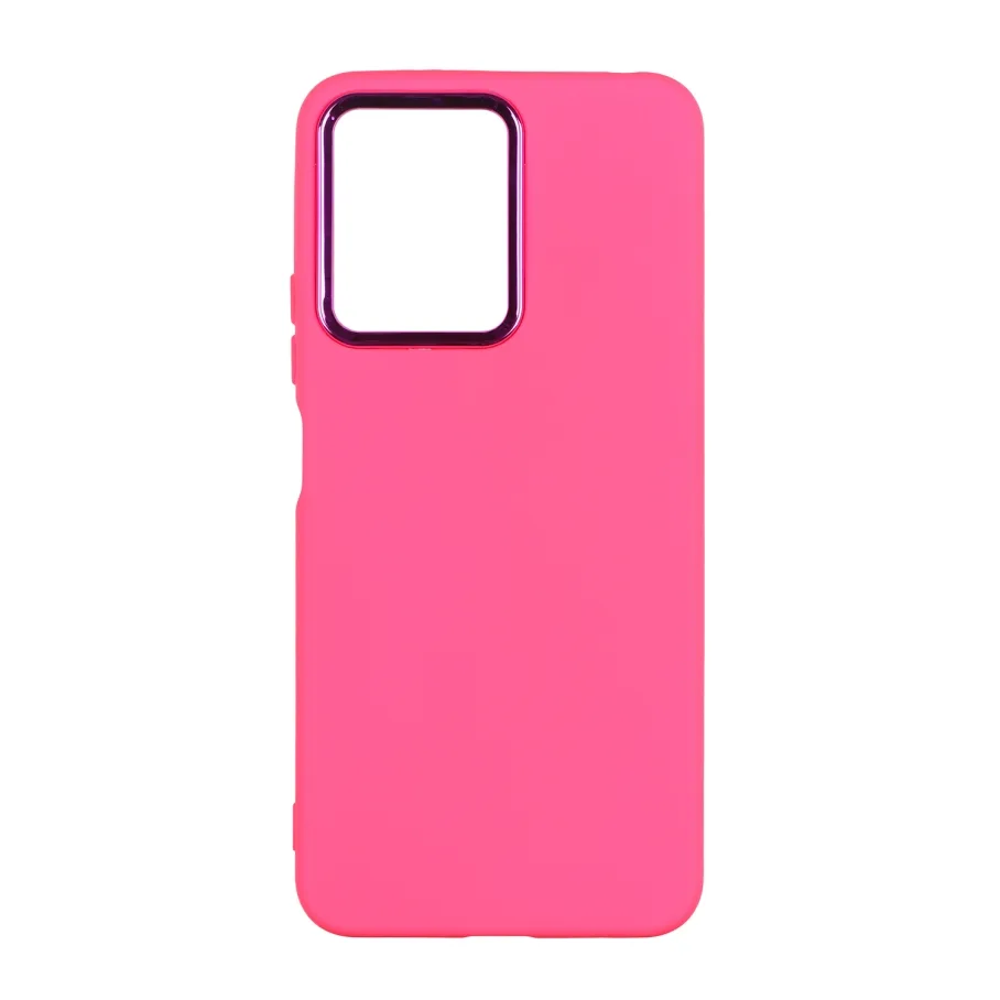 Чохол Silicone Cover Metal frame (AA) для Xiaomi Redmi Note 12 Pro+ 5G 38.Shiny Pink