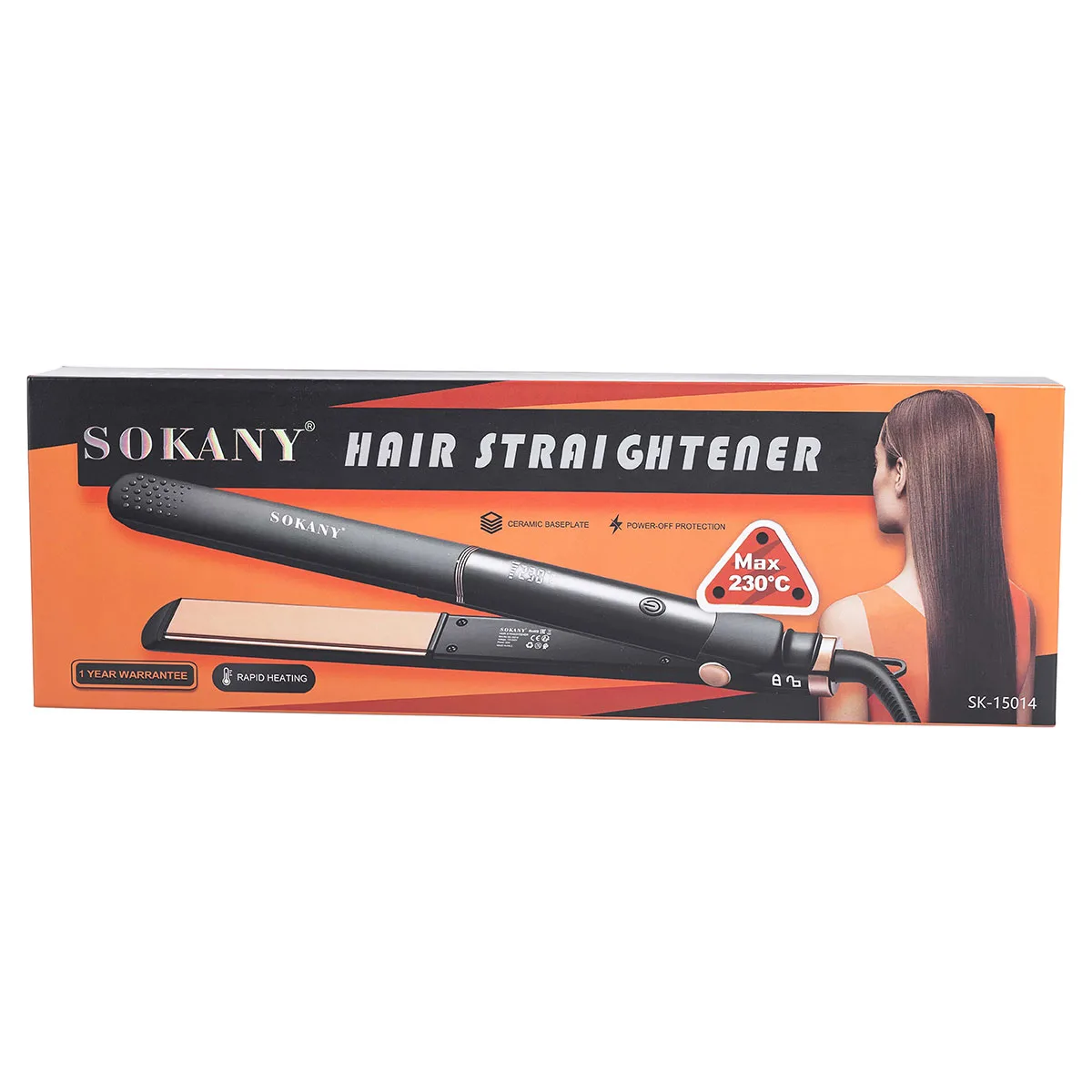 Випрямляч керамічний для волосся 50 Вт професійний 5 режимів до 230 градусів 45 Вт Sokany SK-15014