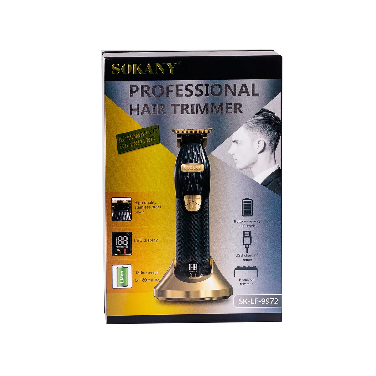 Тример для стрижки Sokany з LED дисплеєм SKLF9972