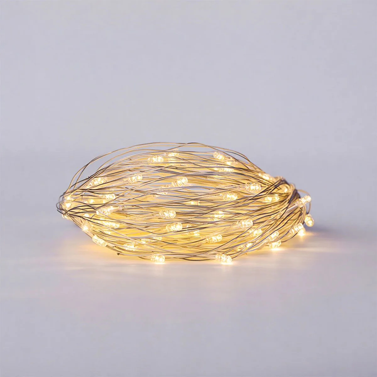 Новорічна гірлянда штора 2х2 м 80 LED кімнатна білий провід Жовтий ZWM2280LEDY