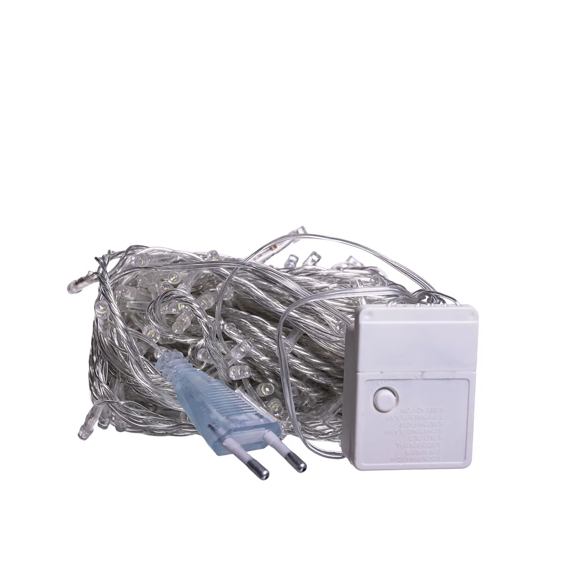 Новорічна гірлянда кімнатна нитка 10 м 120 LED білий провід Білий W120LED10MWW