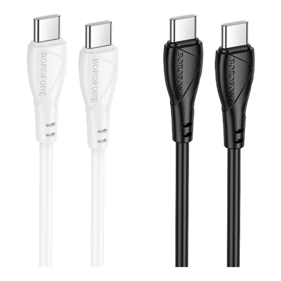 Кабель USB Borofone BX121 Type-C to Type-C 60W Білий