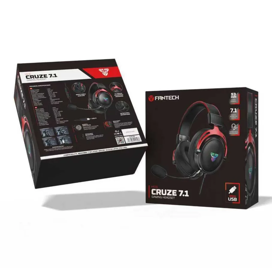 Ігрові Навушники FANTECH HG31 Cruze 7.1 Чорний