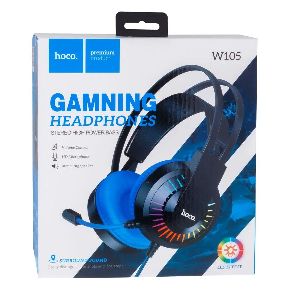 Ігрові Навушники Hoco W105 Joyful Колір Ciний