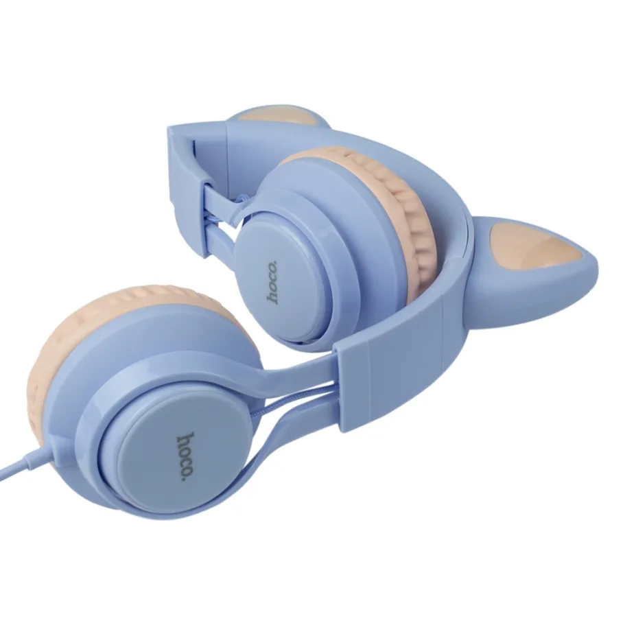 Навушники Hoco W36 Cat Ear Голубой