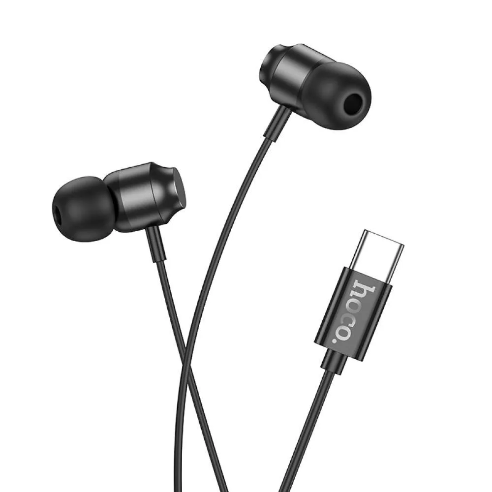 Навушники Hoco M122 Power metal universal Type-C Колір Сірий