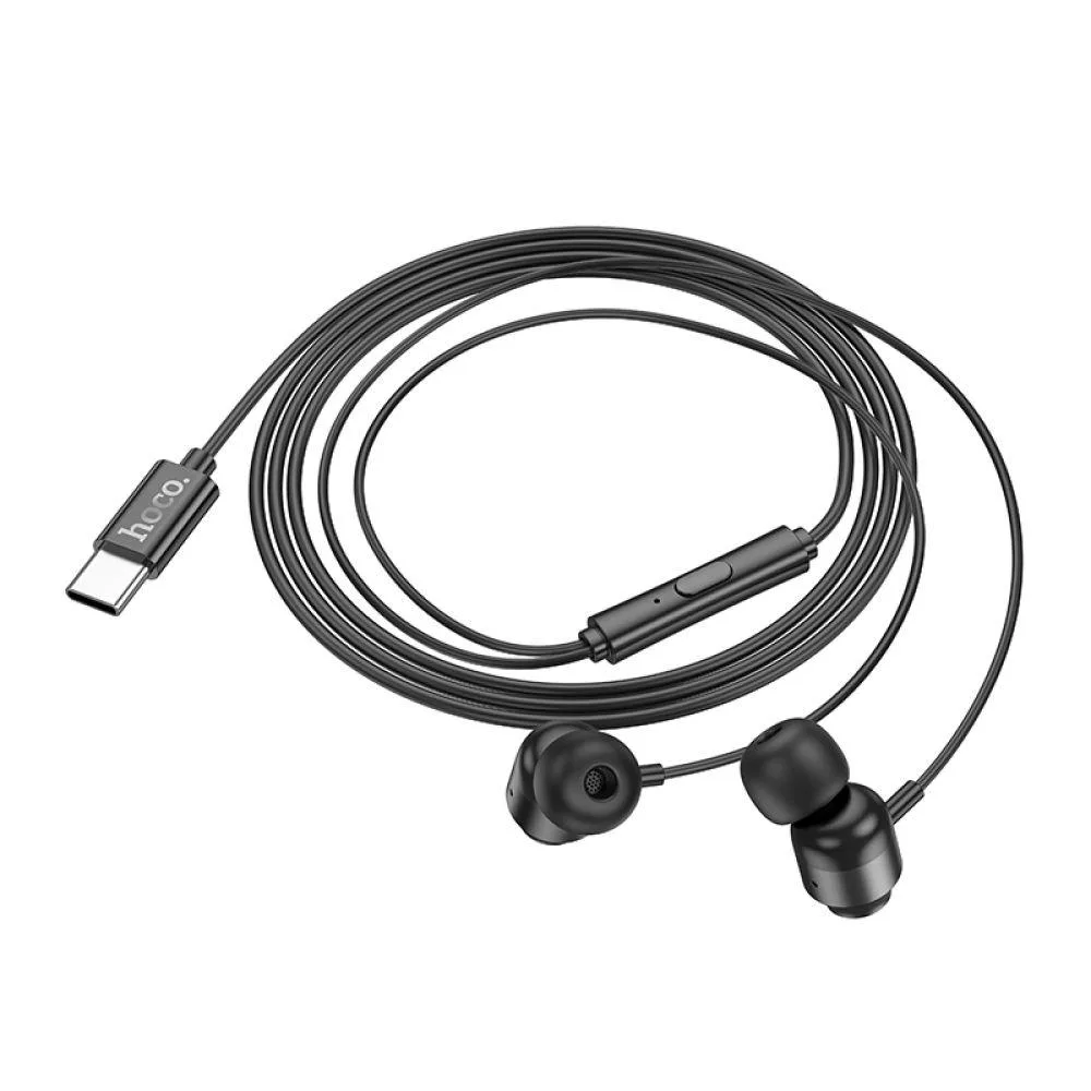 Навушники Hoco M122 Power metal universal Type-C Колір Сірий