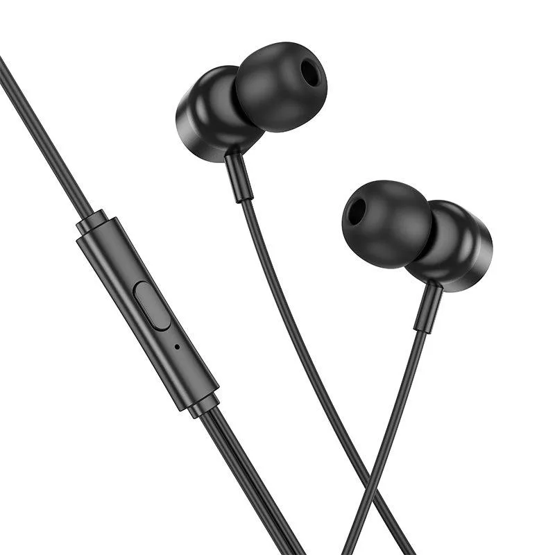 Навушники Hoco M122 Power metal universal Type-C Чорний