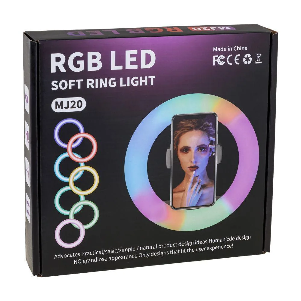 Лампа RGB MJ20 20cm Чорний