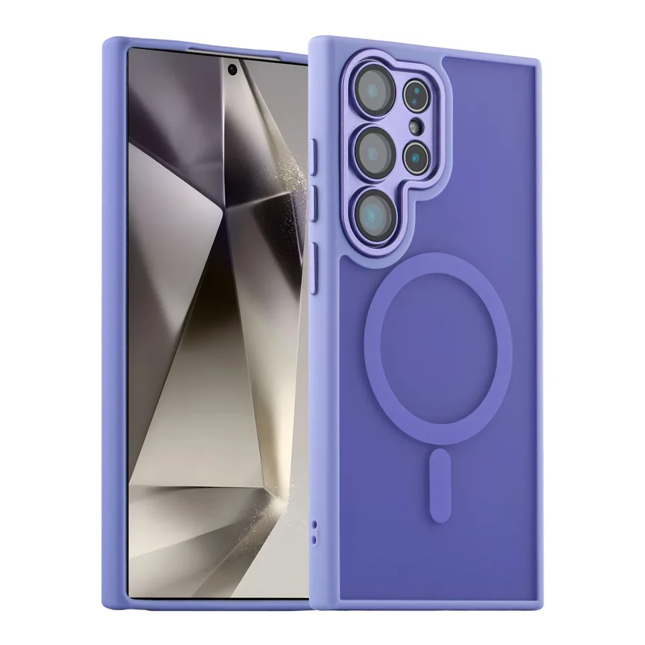 Чохол TPU+PC Magnetic Matte Camera Lens with Magsafe для Samsung Galaxy S24 5G (S921) Black