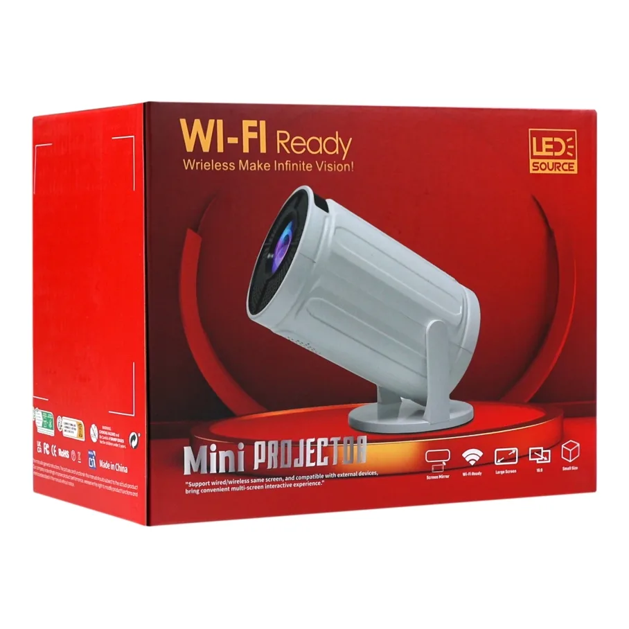 Проектор FIRE 408 HD Wi-Fi+BT Білий