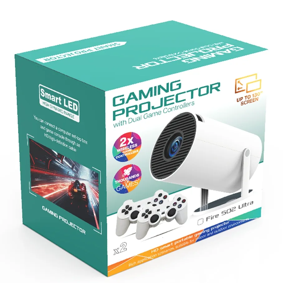 Проектор FIRE 502 Ultra HD + Games Білий