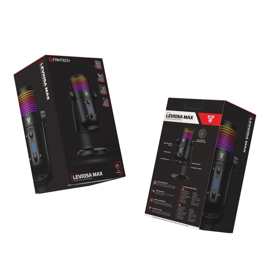 Мікрофон Для Стриму Fantech MCX03 Leviosa Max Чорний