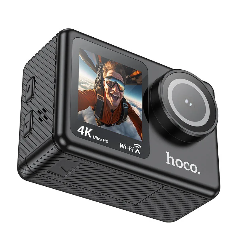 Екшн-камера 4K Hoco DV101 Dual color screen Sports 16 МП HDMI і Wi-Fi до 128 ГБ