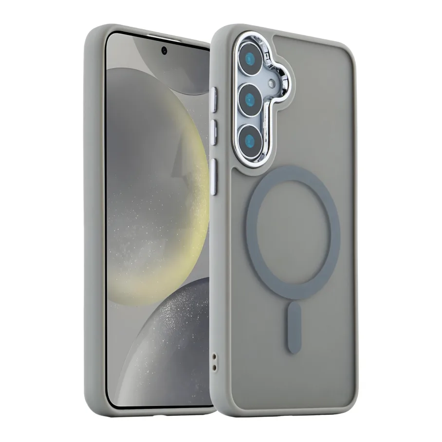 Чохол TPU+PC Space Magnetic Color with Magsafe для Samsung Galaxy S24+ 5G (S926) Grey