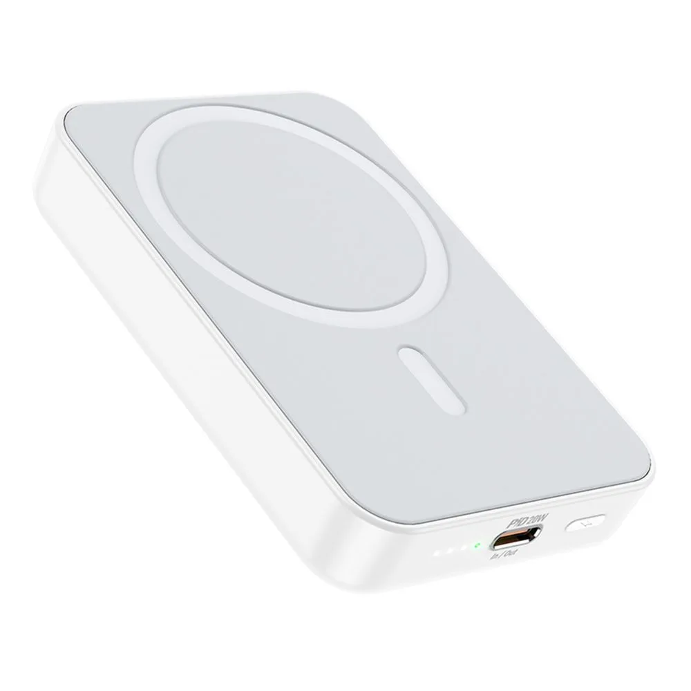 Універсальна Мобільна Батарея Power Bank Borofone BJ25 Plus Reach PD20W magnetic wireless fast charging 10000 mAh (Білий)