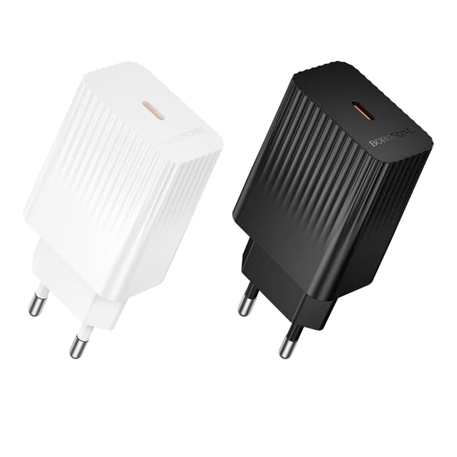 Мережевий Зарядний Пристрій Borofone BAS73A 1USB-C PD/QC 20W Чорний