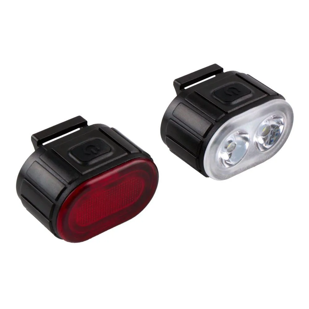Велоліхтар 078 2LED IPX4 Waterproof 6 Modes Чорний