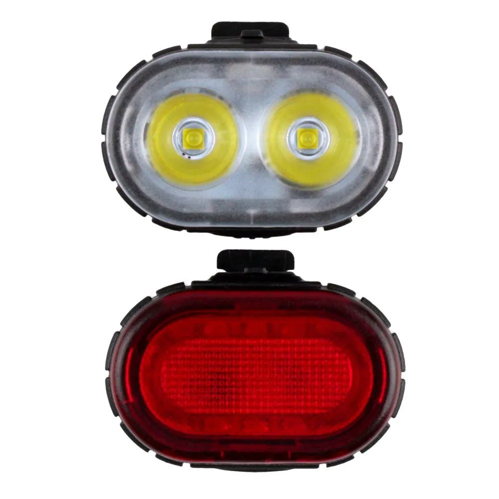 Велоліхтар 078 2LED IPX4 Waterproof 6 Modes Чорний