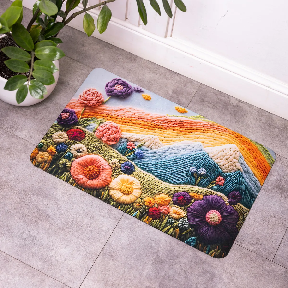 Килимок діатомітовий з 3D-ефектом Sunset Meadow 38*58 см універсальний HP-42-33