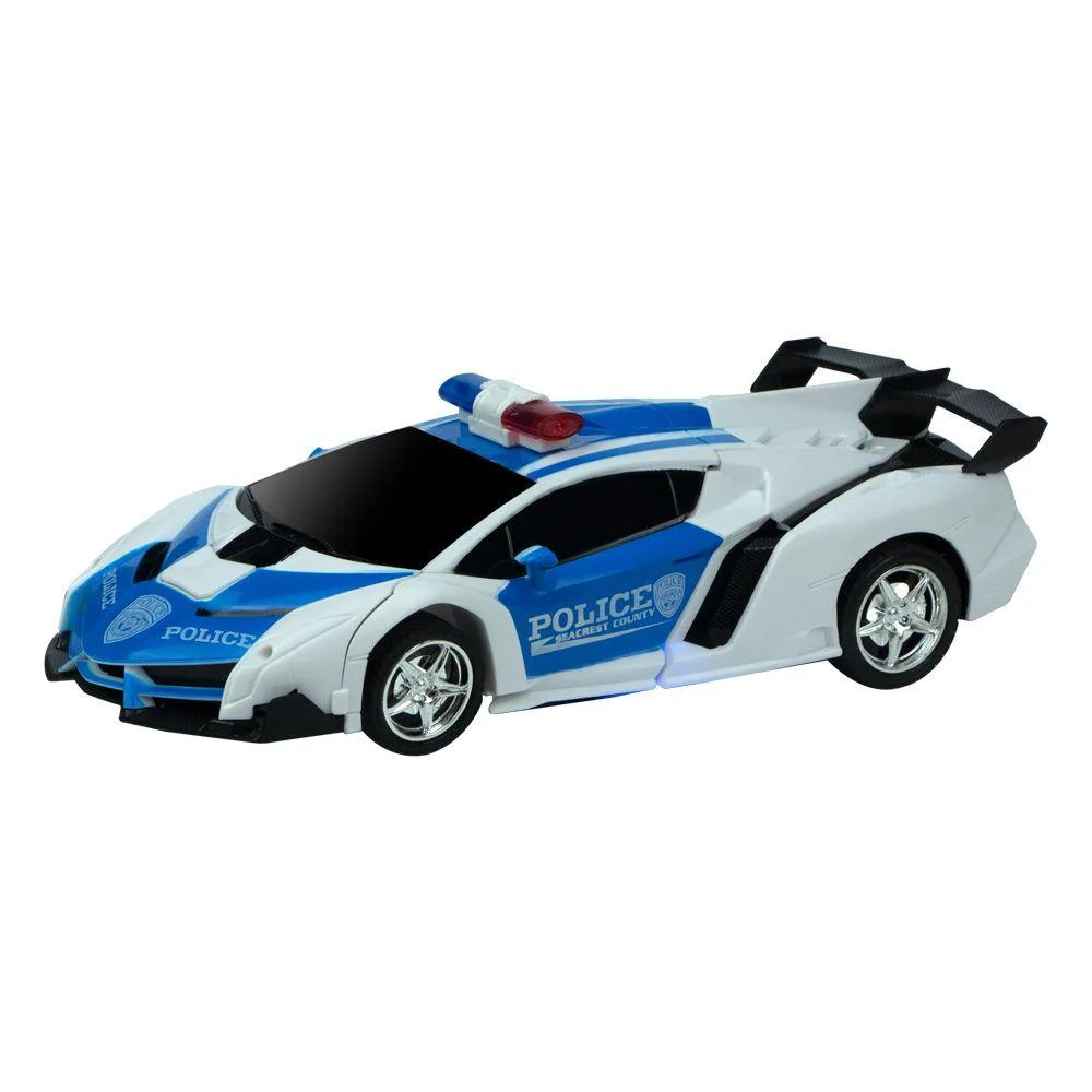 Трансформер Lamborghini Police Car 5A-703 у коробці 27.8*14.2*11.6 cm Колір Синій