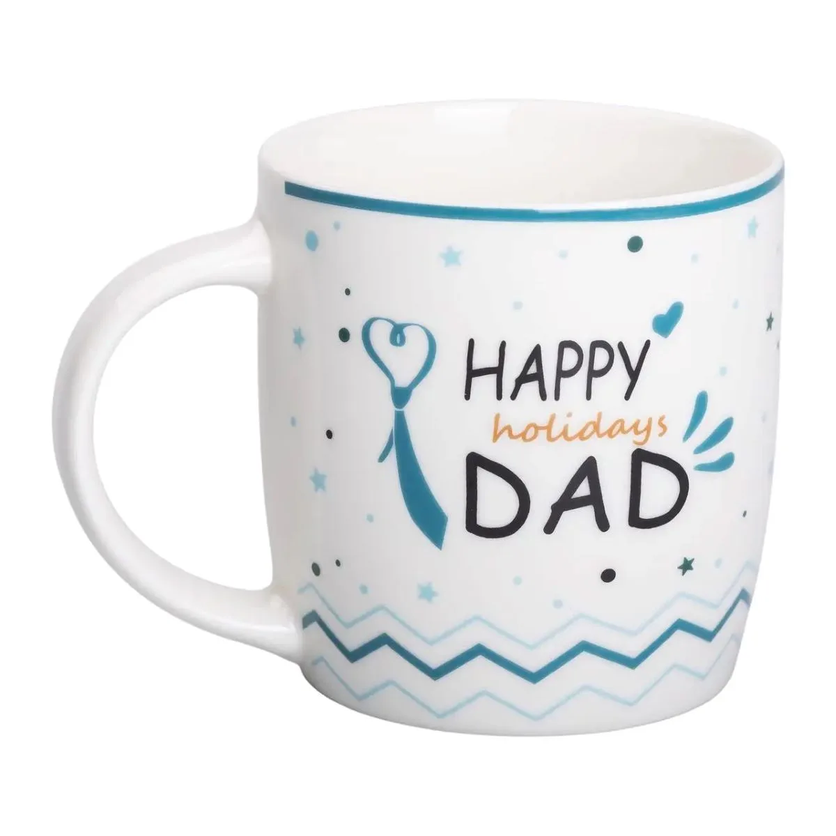 Кухоль порцелянова з написами 450 (мл) Happy holidays dad RX-N240278HD