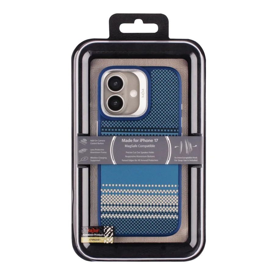Чохол Kajsa Resort Collection Gradient Stripe with MagSafe для iPhone 17 Blue