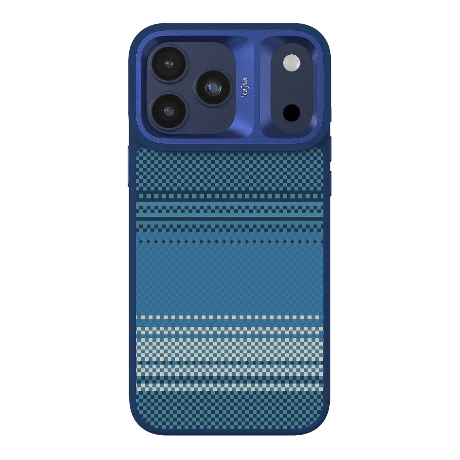 Чохол Kajsa Resort Collection Gradient Stripe with MagSafe для iPhone 17 Pro Max Blue Plus B-Ring