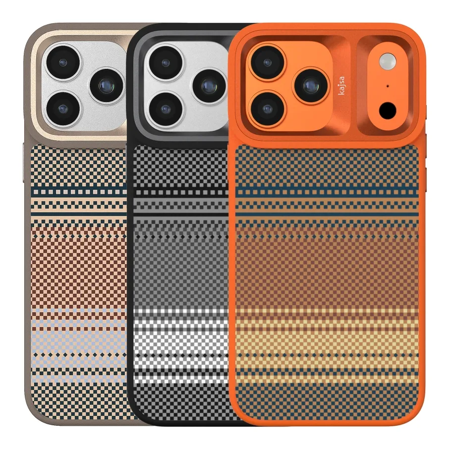 Чохол Kajsa Resort Collection Gradient Stripe with MagSafe для iPhone 17 Pro Max Orange Plus O-Ring
