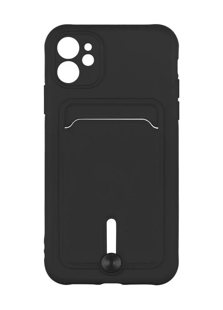 Чохол BLEX з кармашком TPU Colorfull Pocket Card для iphone 11 Чорний