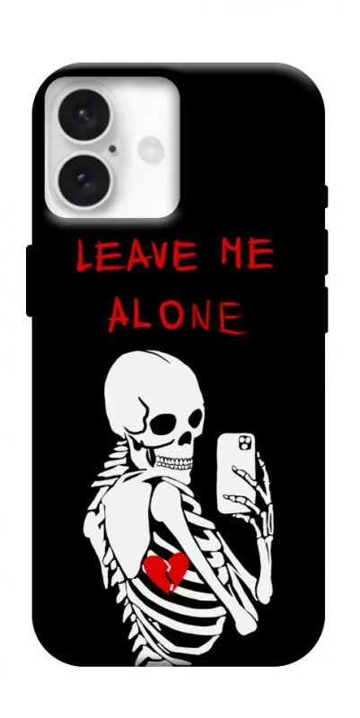 Чохол BLEX з картинкою Leave me alone для Apple iPhone 16 (6.1