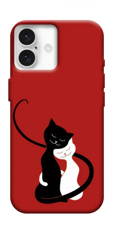 Чохол BLEX з картинкою Закохані коти для Apple iPhone 16 (6.1