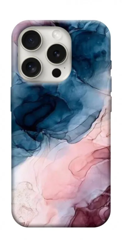 Чохол BLEX з картинкою Рожево-блакитні розводи для Apple iPhone 16 Pro (6.3