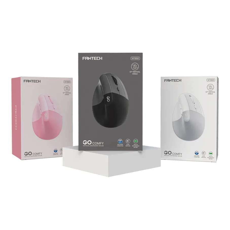 Бездротова Миша Fantech GO W195R Рожевий