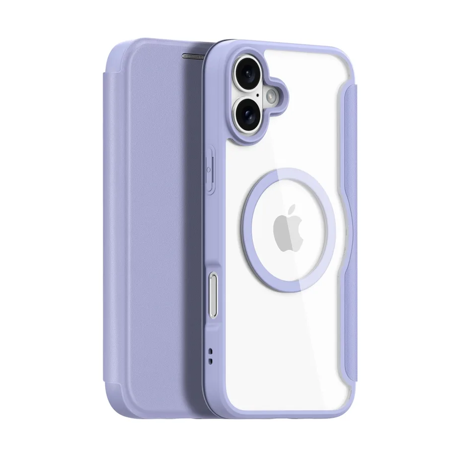 Чохол-книжка Dux Ducis Skin X Pro with MagSafe для iPhone 16 Pure Purple