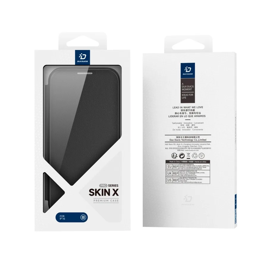 Чохол-книжка Dux Ducis Skin X Pro with MagSafe для iPhone 16 Pure Purple