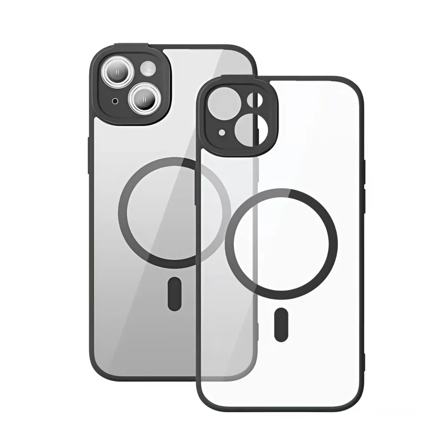 Чохол Baseus Frame Series Magnetic Case+Glass 0.22mm для iPhone 14 ARJT020001 Black