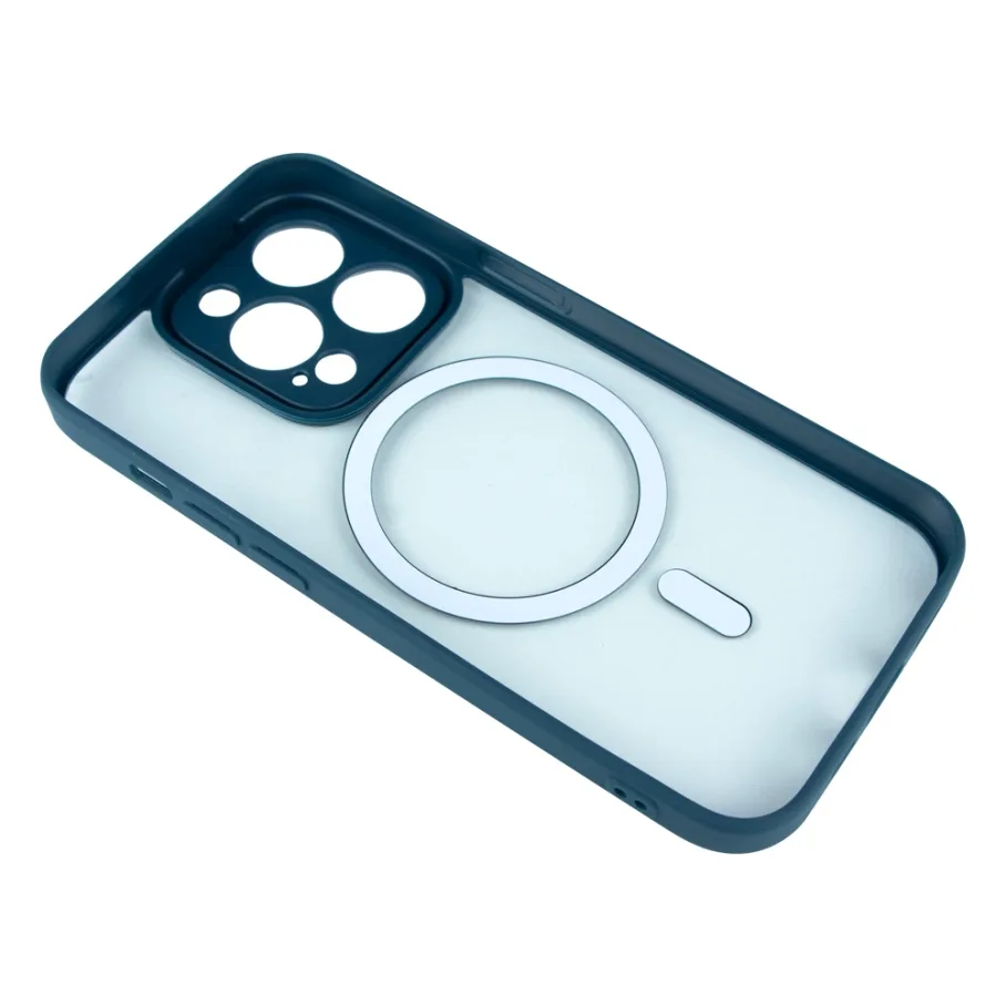 Чохол Baseus Frame Series Magnetic Case+Glass 0.22mm для iPhone 14 Pro ARJT020103 Blue