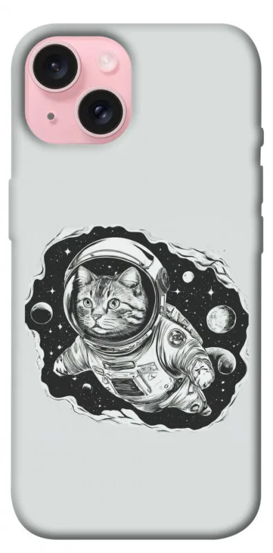 Чохол BLEX з картинкою Кіт космонавт для Apple iPhone 15 (6.1