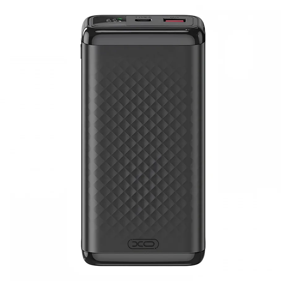 Універсальна Мобільна Батарея Power Bank XO PB309 22.5W Digital Fast Charger 20000mAh М'ята упаковка Чорний
