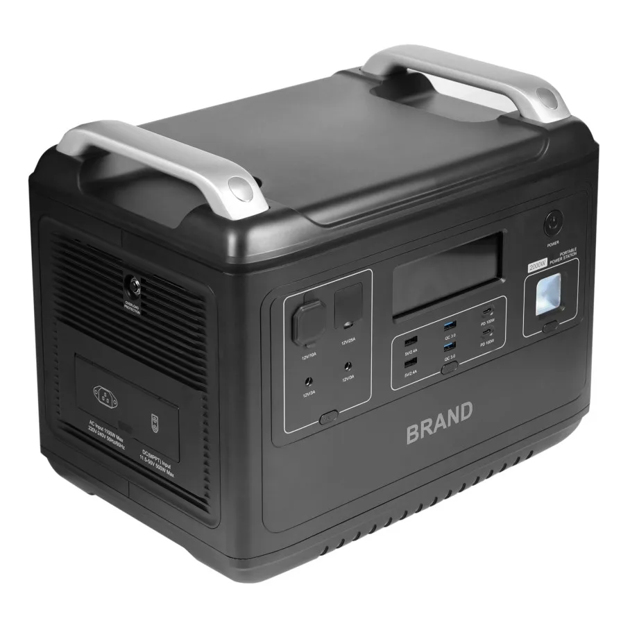Зарядна Станція Power Station Brand SYD-N079, 2000W, 2048Wh, QC 3.0 22,5W, PD 100W, DC, LiFePO4 EU plug