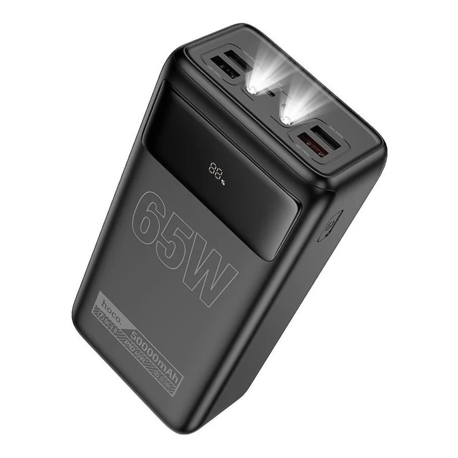 Універсальна Мобільна Батарея Power Bank Hoco DB81A Apollo PD65W 50000 mAh Чорний