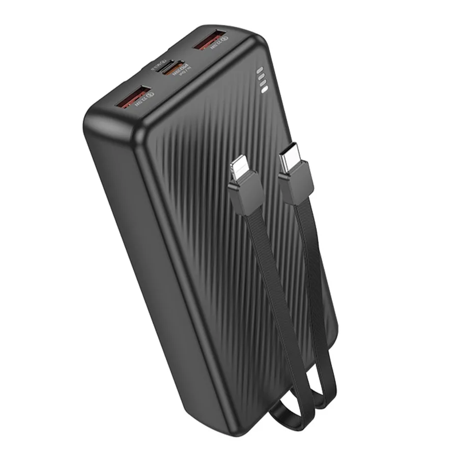 Універсальна Мобільна Батарея Power Bank Borofone BJ57A Graceful 22.5W+PD20W with cable 20000 mAh Чорний