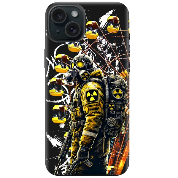 Чохол S.T.A.L.K.E.R. 2 (Сталкер 2) для IPhone 15 (ЧОРНИЙ)