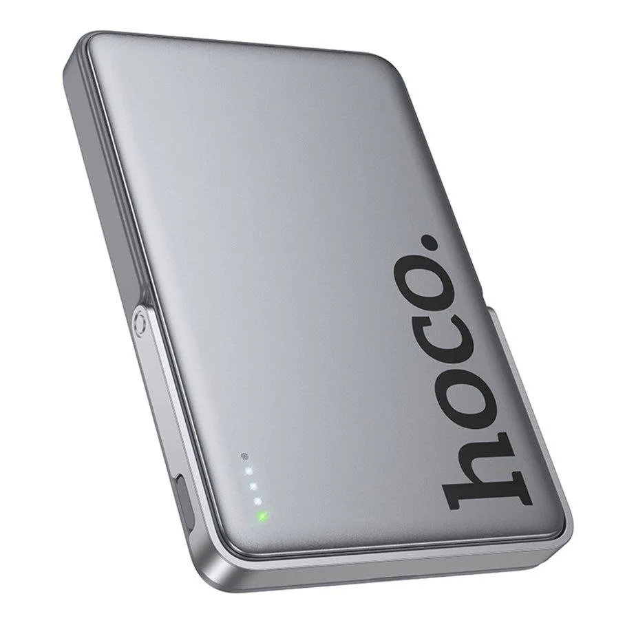 Універсальна Мобільна Батарея Power Bank Hoco Q36 Sunlight PD20W magnetic suction+holder 5000mAh Сірий