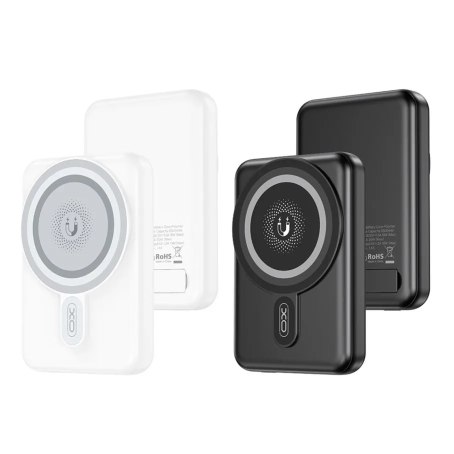 Універсальна Мобільна Батарея Power Bank XO PR264 Magnetic 15W wireless charging+PD20W with a holder 10000mAh Чорний