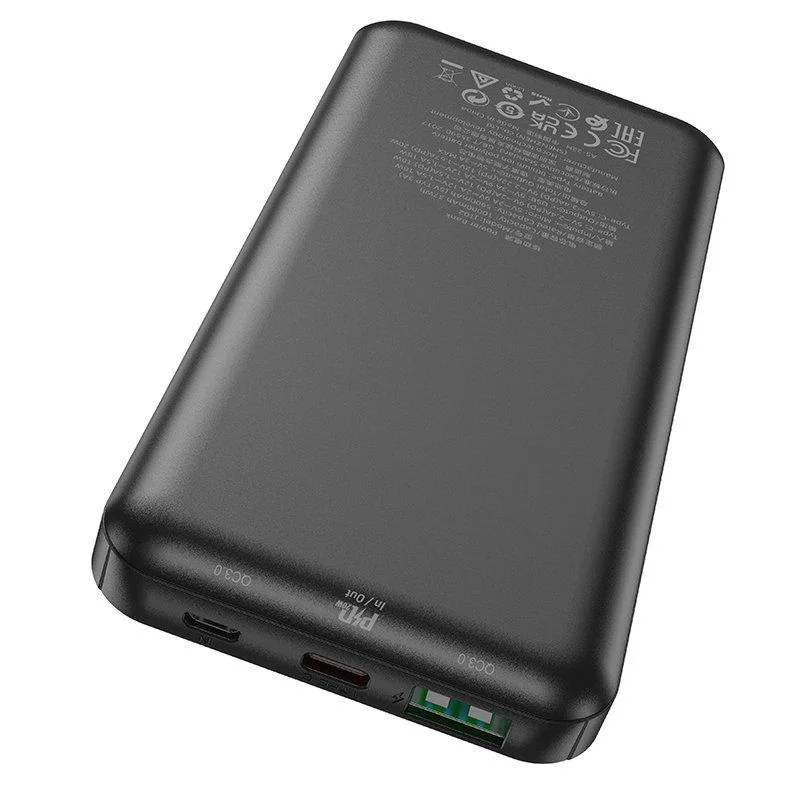 Універсальна Мобільна Батарея Power Bank Hoco J102 Cool figure PD20W+QC3.0 10000 mAh Чорний