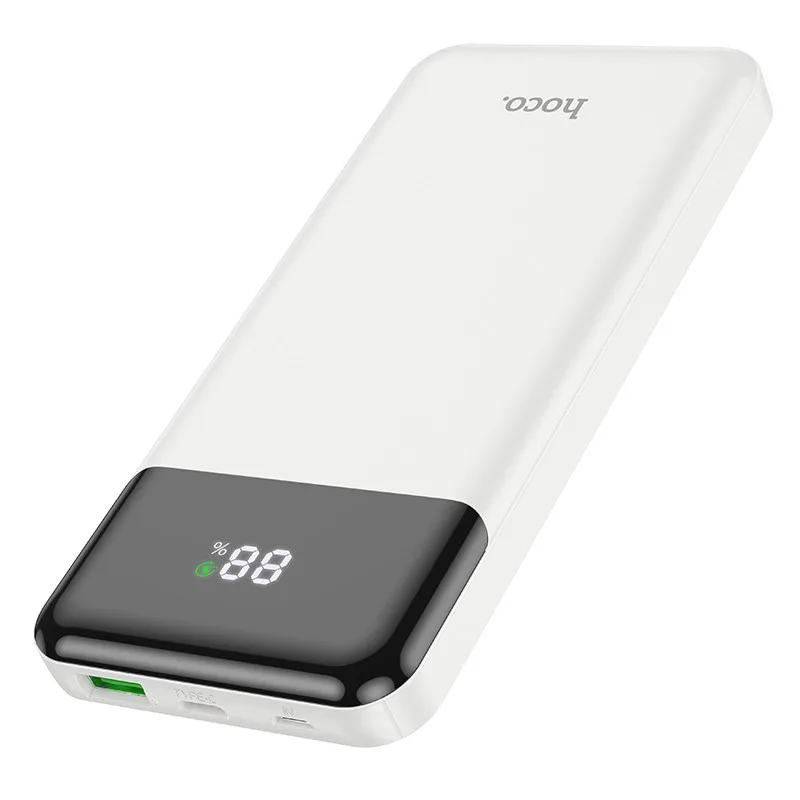 Універсальна Мобільна Батарея Power Bank Hoco J102 Cool figure PD20W+QC3.0 10000 mAh Бiлий