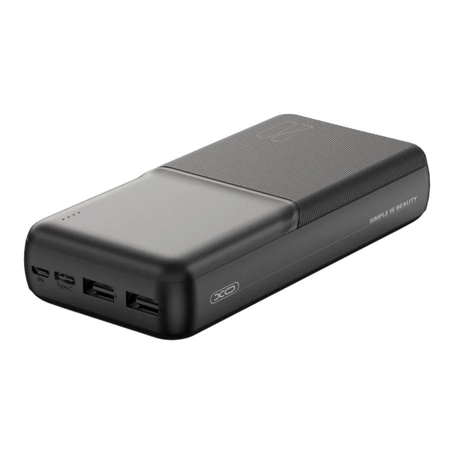 Універсальна Мобільна Батарея Power Bank XO PR252 Lighted Mobile Power 20000 mAh Чорний