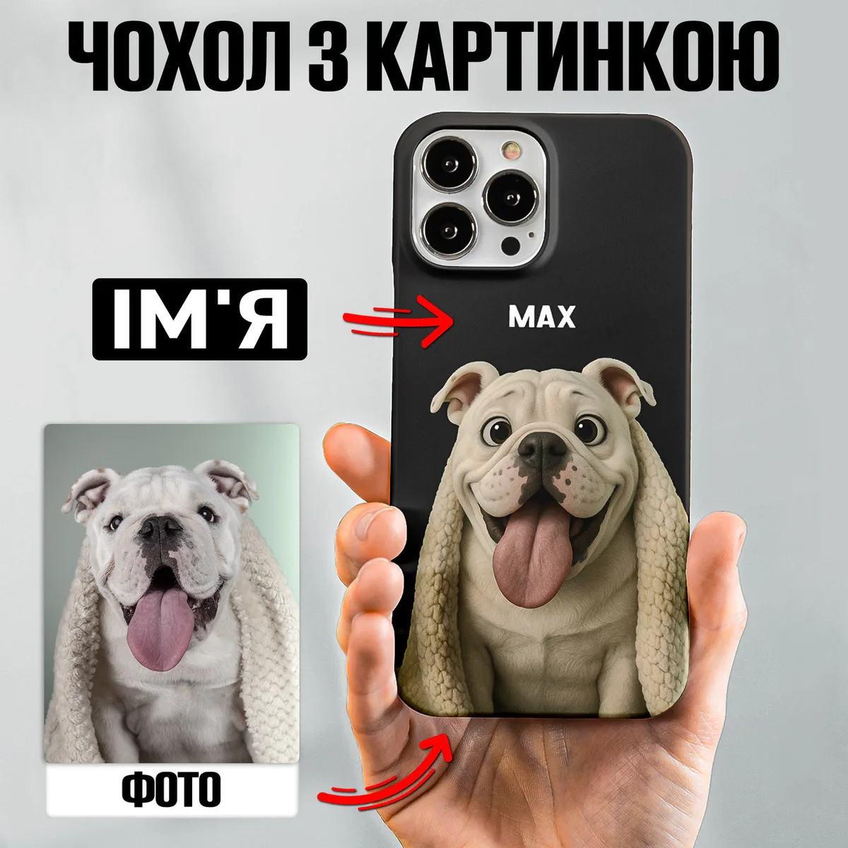 Чохол з фото, принтом, логотипом для iPhone 14 Pro Max